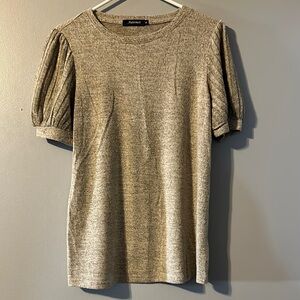 Automet Heather Gray Short Sleeve Top Size Med